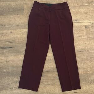 Investments Petites Maroon Trouser Pants